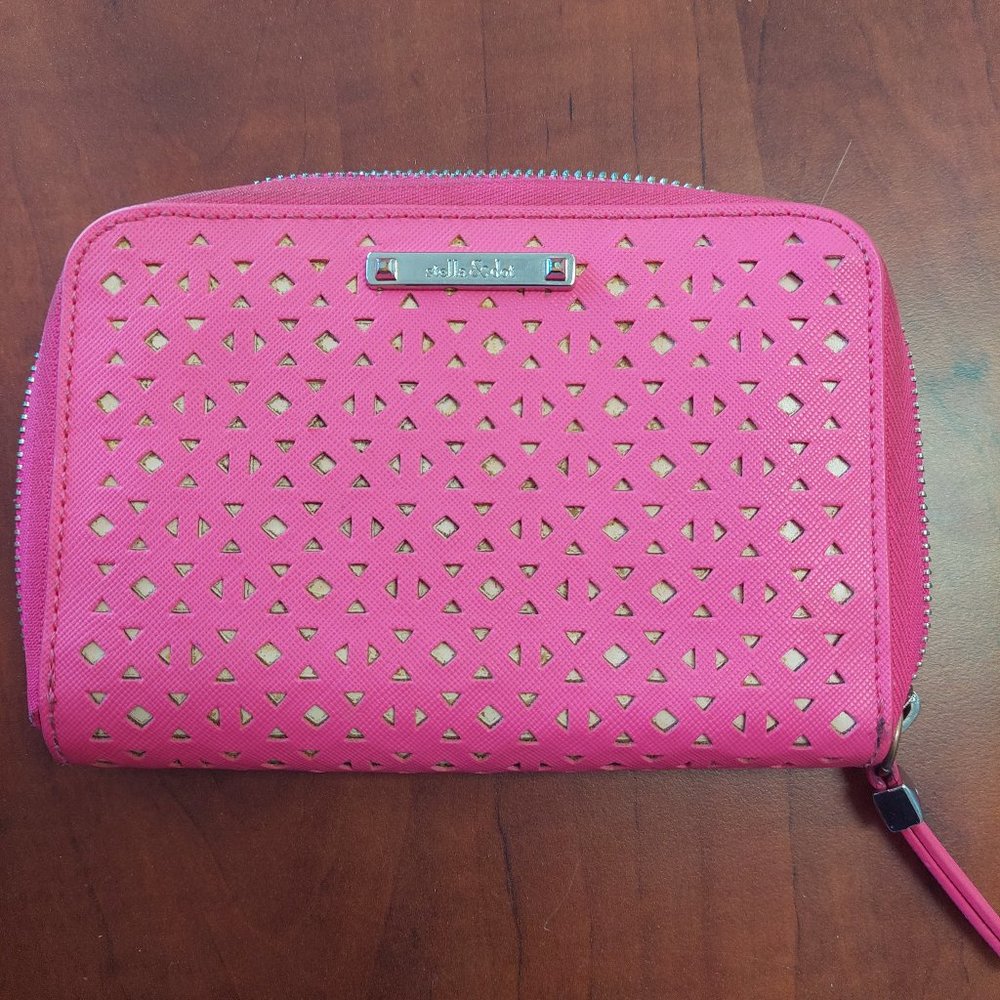 Stella & Dot hot pink wallet